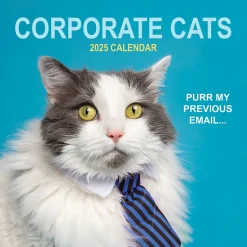 2025 TF Publishing 12" x 12" Corporate Cats Wall Calendar (25-1005)