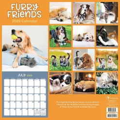 2025 TF Publishing 12" x 12" Furry Friends Wall Calendar (25-1011)