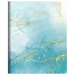2025 TF Publishing 6.5" x 8" Monthly Planner, Paperboard Cover, Floating Blue (25-4208)
