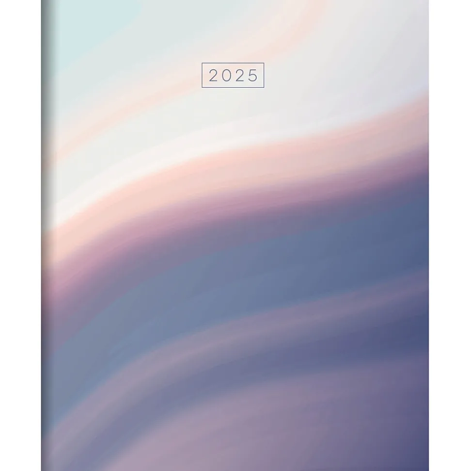 2025 TF Publishing 9" x 11" Monthly Planner, Paperboard Cover, Hazy and Purple (25-4706)