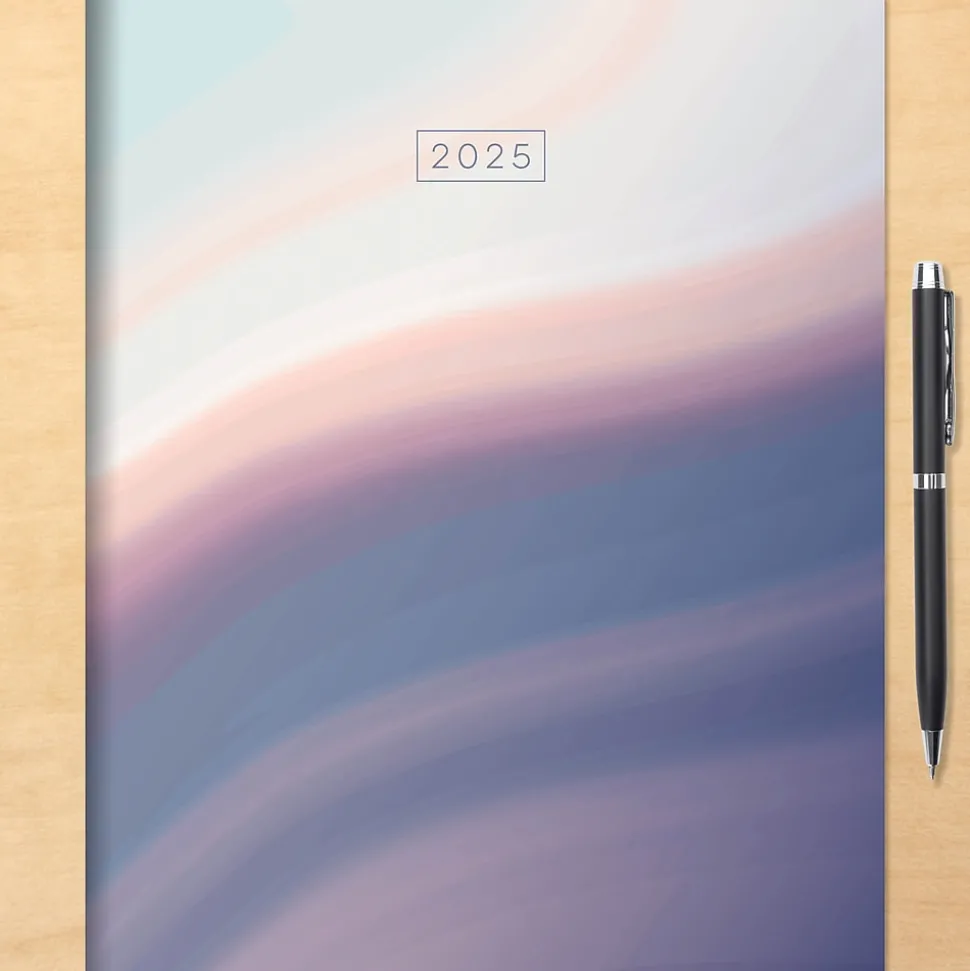 2025 TF Publishing 9" x 11" Monthly Planner, Paperboard Cover, Hazy and Purple (25-4706)