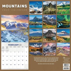 2025 TF Publishing 12" x 12" Mountains Wall Calendar (25-1017)