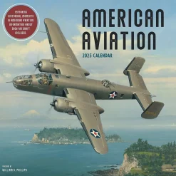 2025 TF Publishing American Aviation 12" x 12" Monthly Wall Calendar (25-1116)