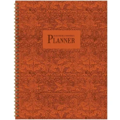 2025 TF Publishing Baroque Marigold 9" x 11" Weekly & Monthly Planner, Paperboard Cover, Multicolored (25-9718)