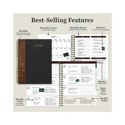 2024-2025 TF Publishing Bibliophile Series Bound Black 6