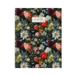 2024-2025 TF Publishing Bibliophile Series English Garden 8.5" x 11" Academic Weekly & Monthly Planner, Paperboard Cover