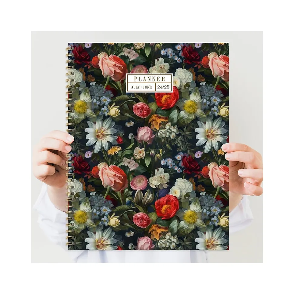 2024-2025 TF Publishing Bibliophile Series English Garden 8.5" x 11" Academic Weekly & Monthly Planner, Paperboard Cover