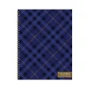 2024-2025 TF Publishing Bibliophile Series Royal Tartan 9" x 11" Academic Weekly & Monthly Planner, Paper Cover, Blue/Yellow