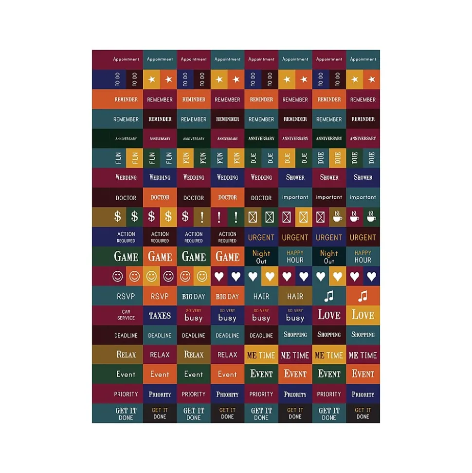 2024-2025 TF Publishing Bibliophile Series Royal Tartan 9" x 11" Academic Weekly & Monthly Planner, Paper Cover, Blue/Yellow