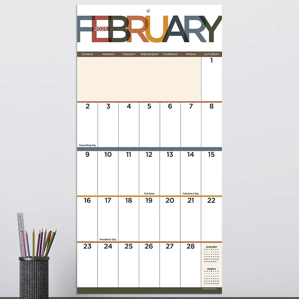 2025 TF Publishing Big Print 12" x 12" Monthly Wall Calendar (25-1104)
