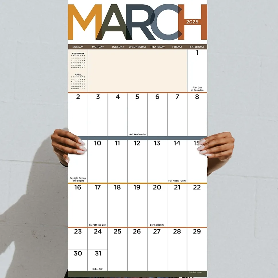 2025 TF Publishing Big Print 12" x 12" Monthly Wall Calendar (25-1104)
