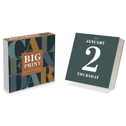 2025 TF Publishing Big Print 5.25" x 5.25" Day-to-Day Calendar (25-3024)