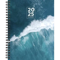 2025 TF Publishing Big Wave 6.5" x 8" Weekly & Monthly Planner, Paperboard Cover, Multicolored (25-9200)