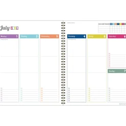 2024-2025 TF Publishing Cali Girl Collection Checkmate 8.5" x 11" Academic Weekly & Monthly Planner, Paperboard Cover