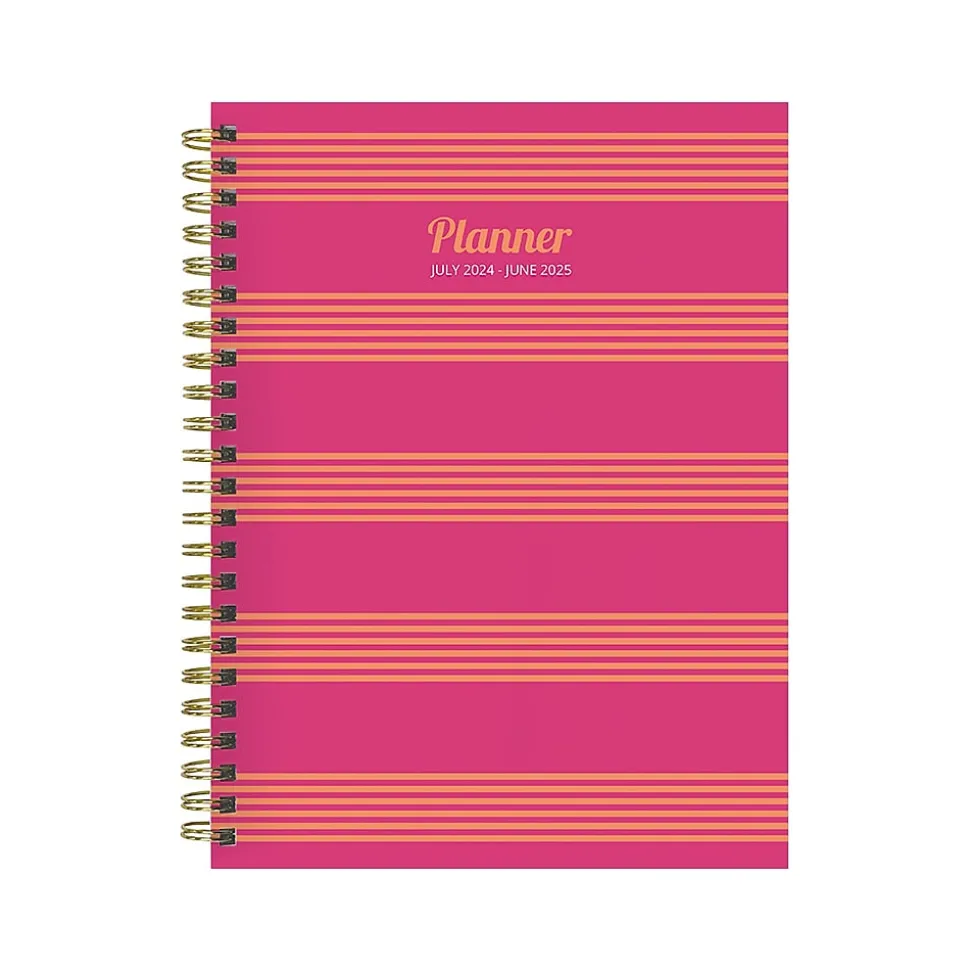 2024-2025 TF Publishing Cali Girl Collection Cabana Stripe 6" x 8" Academic Weekly & Monthly Planner (AY25-9214)