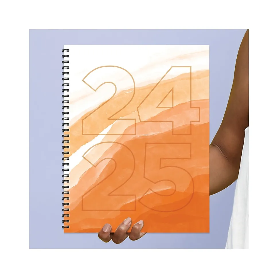 2024-2025 TF Publishing Elements Series Lava Wave 8.5" x 11" Academic Weekly & Monthly Planner, Paperboard Cover