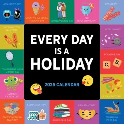 2025 TF Publishing Every Day's A Holiday 7" x 7" Monthly Wall Calendar (25-2103)