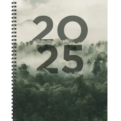2025 TF Publishing Forest Mist 9" x 11" Weekly & Monthly Planner, Paperboard Cover, Multicolored (25-9700)
