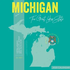 2025 TF Publishing Home: Michigan 12" x 12" Monthly Wall Calendar (25-1130)