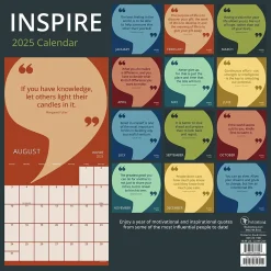 2025 TF Publishing Inspire 12" x 12" Monthly Wall Calendar (25-1138)