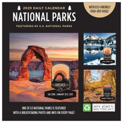 2025 TF Publishing National Parks 5.25" x 5.25" Day-to-Day Calendar (25-3062)