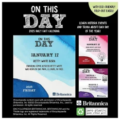 2025 TF Publishing On This Day 5.25" x 5.25" Day-to-Day Calendar (25-3004)