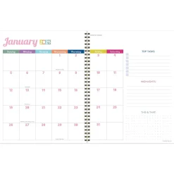 2025 TF Publishing Palms & Sunshine 9" x 11" Weekly & Monthly Planner, Paperboard Cover, Multicolored (25-9716)