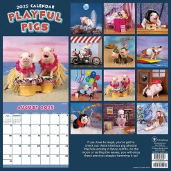 2025 TF Publishing Playful Pigs 12" x 12" Monthly Wall Calendar (25-1023)