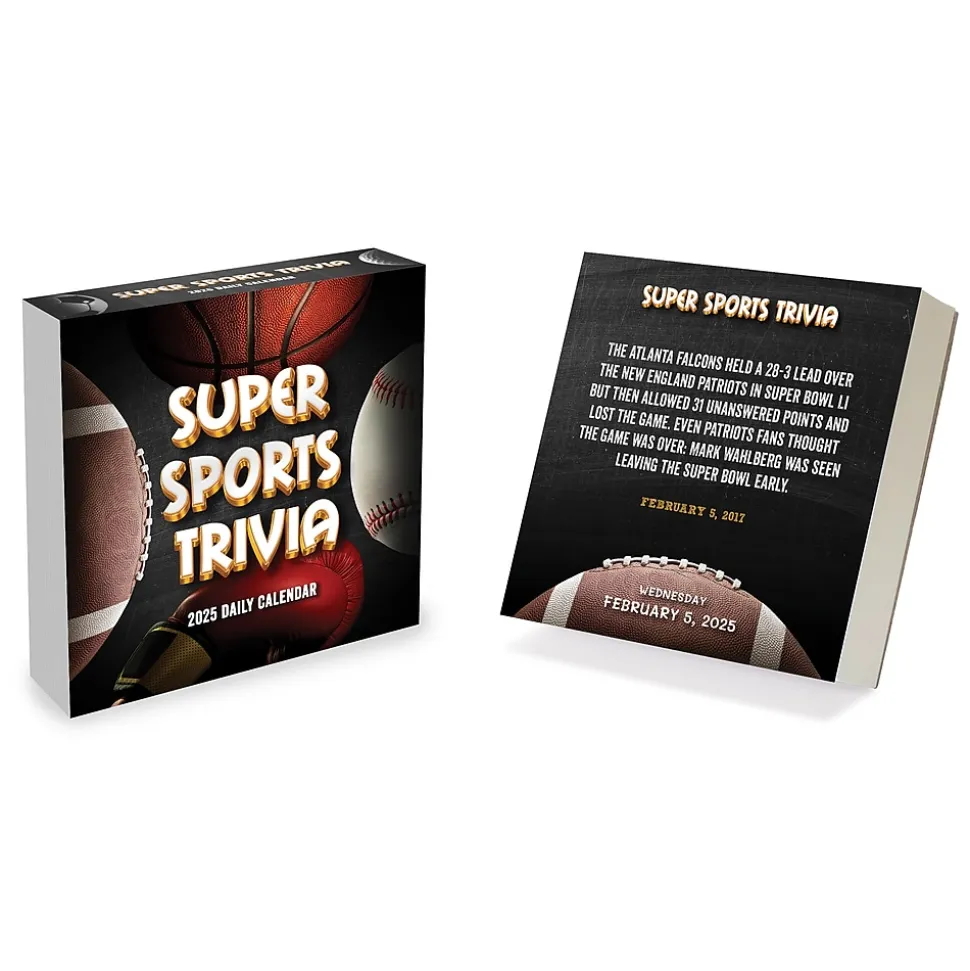 2025 TF Publishing Sports Facts & Trivia 5.25" x 5.25" Day-to-Day Calendar (25-3022)