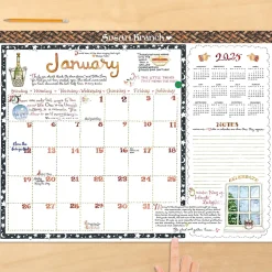 2025 TF Publishing Susan Branch 17" x 22" Monthly Desk Pad Calendar (25-8208)