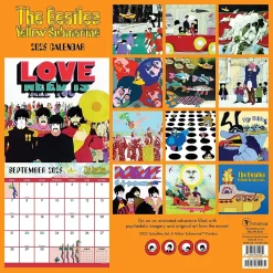 2025 TF Publishing The Beatles: Yellow Submarine 12" x 12" Monthly Wall Calendar (25-1113)