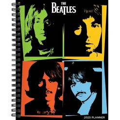 2025 TF Publishing The Beatles 6.5" x 8" Weekly & Monthly Planner, Paperboard Cover, Multicolor (25-9224)