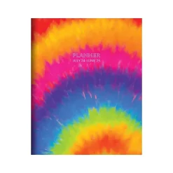 2024-2025 TF Publishing Tie-Dye 6.5" x 8" Academic Monthly Planner, Paperboard Cover, Multicolor (AY25-4214)