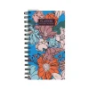 2024-2025 TF Publishing True Blue Flowers 3.5" x 6.5" Academic Weekly & Monthly Planner, Paperboard Cover, Multicolor