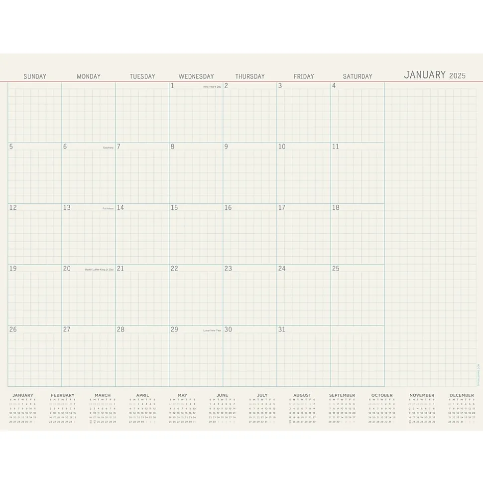 2025 TF Publishing Vintage Professional 17" x 22" Monthly Desk Pad Calendar (25-8204)