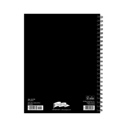2024-2025 Willow Creek Basic Black 6.5" x 8.5" Academic Weekly & Monthly Planner, Paper Cover, Black/Brown (47729)