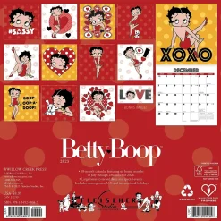 2025 Willow Creek Betty Boop 7" x 7" Yearly Wall Calendar (48047)