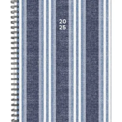 2025 Willow Creek Chambray Stripe 6.5" x 8.5" Weekly Planner (48818)