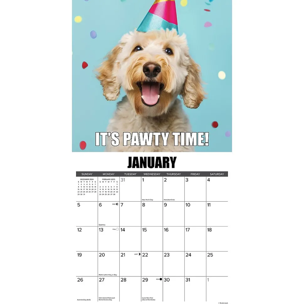 2025 Willow Creek Dog-Gone-It 12" x 12" Monthly Wall Calendar (42724)