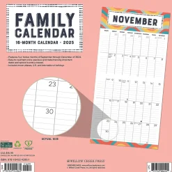 2025 Willow Creek Family Planner 12" x 12" Monthly Wall Calendar (42861)