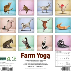 2025 Willow Creek Farm Yoga 12" x 12" Monthly Wall Calendar (42878)