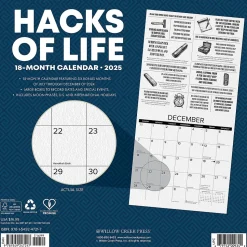 2025 Willow Creek Hacks of Life 12" x 12" Monthly Wall Calendar (47217)