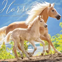 2025 Willow Creek Happiness is a Horse 12" x 12" Monthly Wall Calendar (43271)