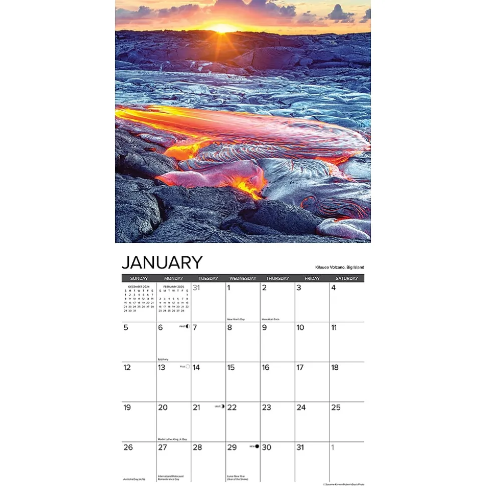 2025 Willow Creek Hawaii 12" x 12" Monthly Wall Calendar (43301)