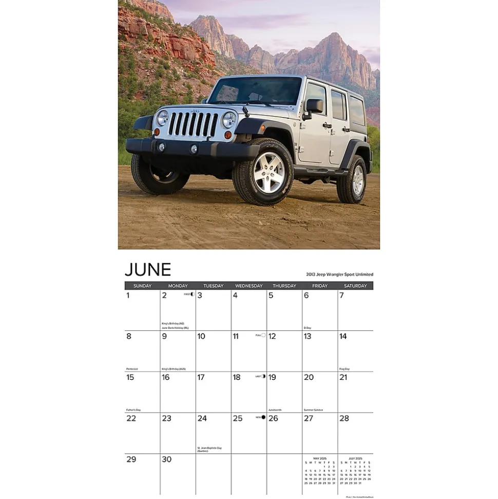 2025 Willow Creek Jeep 12" x 12" Monthly Wall Calendar (46456)