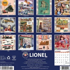 2025 Willow Creek Lionel 12" x 12" Monthly Wall Calendar (43752)