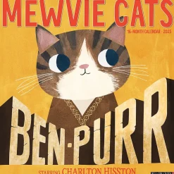 2025 Willow Creek Mewvie Cats 12" x 12" Monthly Wall Calendar (43882)