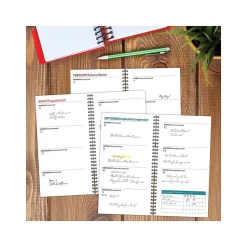 2025 Willow Creek Modern Stripe 3.5" x 6.5" Weekly & Monthly Planner, Paper Cover, Multicolor (48542X)