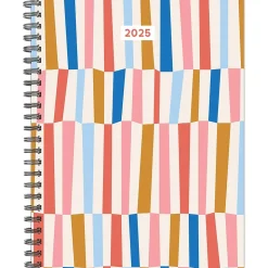 2025 Willow Creek Modern Stripe 6.5" x 8.5" Weekly & Monthly Planner (48573)