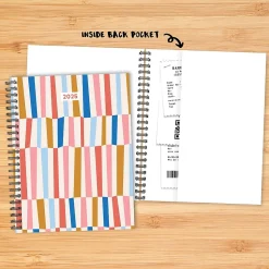 2025 Willow Creek Modern Stripe 6.5" x 8.5" Weekly & Monthly Planner (48573)